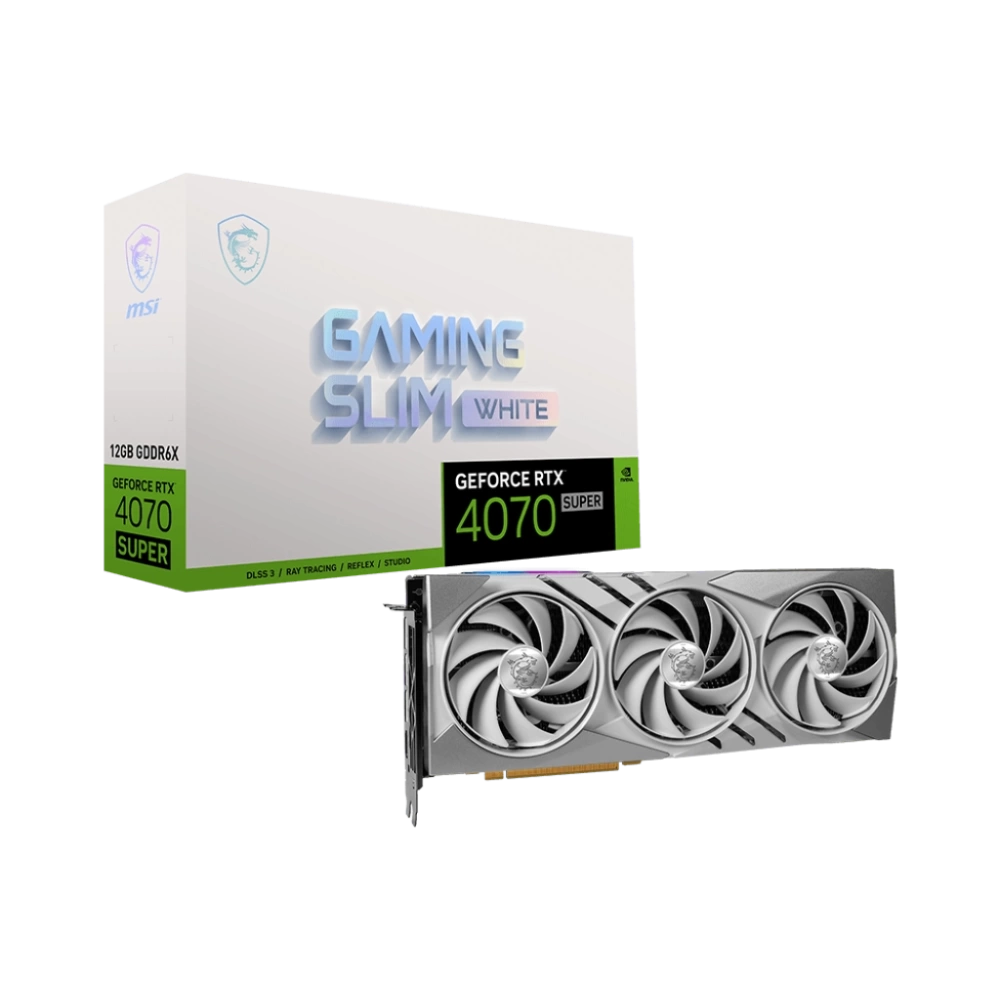 MSI VGA GEFORCE RTX 4070 SUPER 12G GAMING SLIM WUKONG EDITION RTX4070S 12GB GDDR6X 192B DX12 PCIE 4.0 X16 (3XDP 1XHDMI)