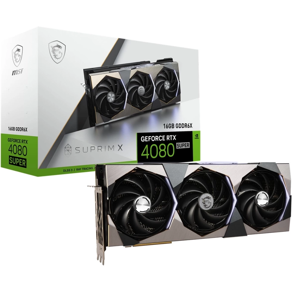 MSI VGA GEFORCE RTX 4080 SUPER 16G SUPRIM X RTX4080S 16GB GDDR6X 256B DX12 PCIE 4.0 X16 (3XDP 1XHDMI)