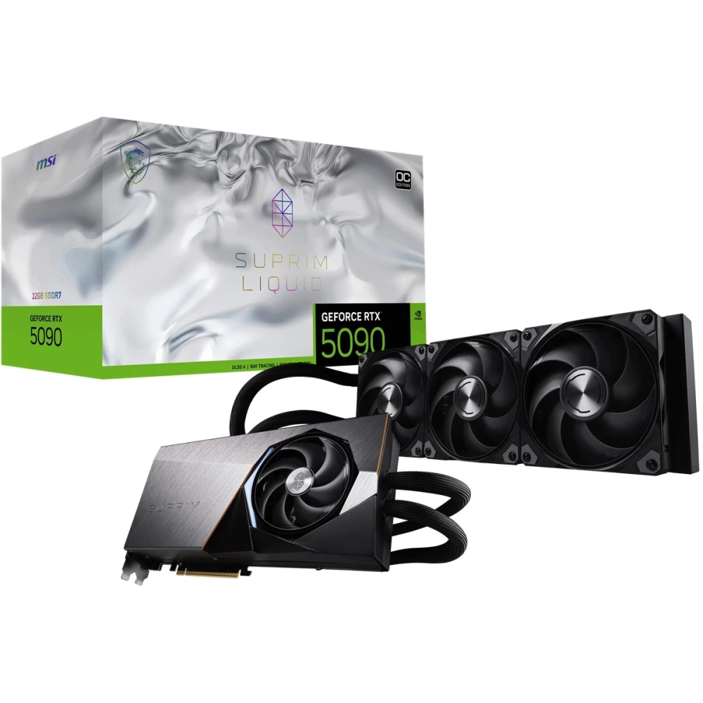MSI VGA GEFORCE RTX 5090 32G SUPRIM LIQUID OC 512B DX12 PCIE 5.0 X16 (3XDP 1XHDMI)