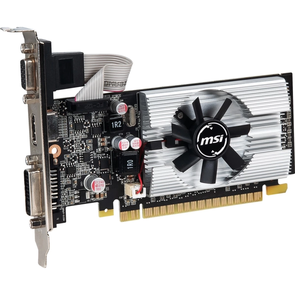 MSI VGA N210-1GD3/LP GT210 1GB DDR3 64B DX12 PCIE 2.0 X16 (1XVGA 1XDVI 1XHDMI)