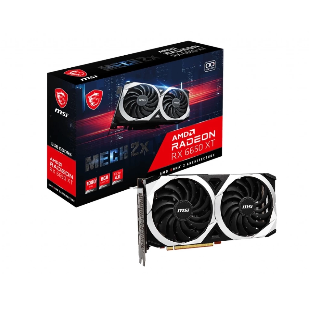 MSI VGA RADEON RX 6650 XT MECH 2X 8G OC RX6650XT 8GB GDDR6 128B PCIE 4.0 X8 (3XDP 1XHDMI)