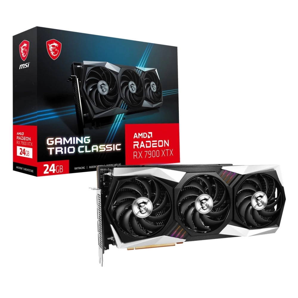 MSI VGA RADEON RX 7900 XTX GAMING TRIO CLASSIC 24G RX7900XTX 24GB GDDR6X 384B PCIE 4.0 X16 (3XDP 1XHDMI)