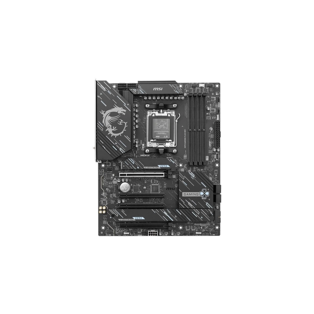 MSI X870 GAMING PLUS WIFI AM5 DDR5 8200MHZ(OC) 3x M.2 USB4 HDMI 5G LAN WIFI 7 RGB ATX