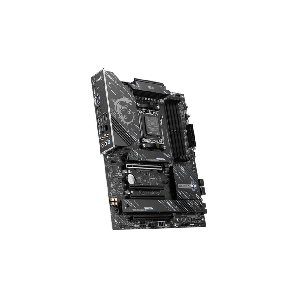 MSI X870 GAMING PLUS WIFI AM5 DDR5 8200MHZ(OC) 3x M.2 USB4 HDMI 5G LAN WIFI 7 RGB ATX