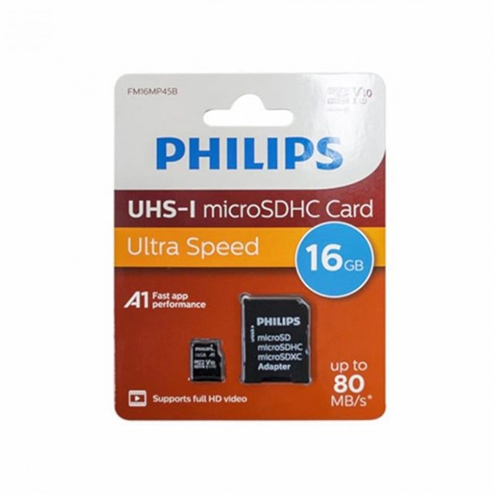 PHILIPS 16GB MICRO SDXC 80 MB/S C10 FM16MP45B/00