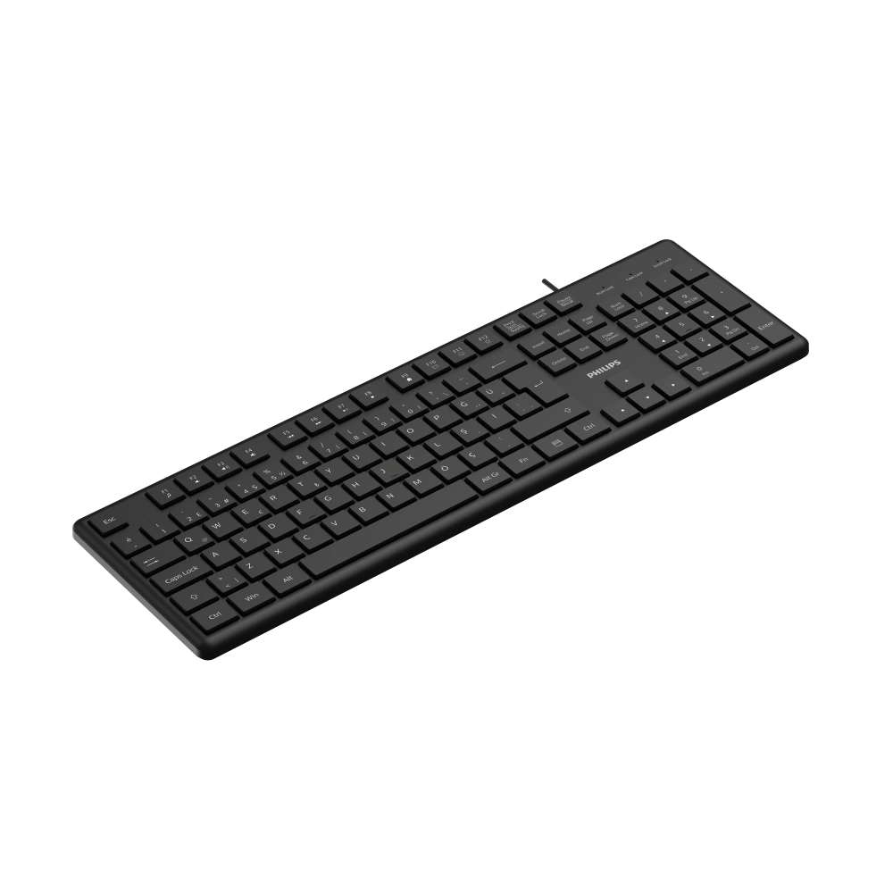 PHİLİPS SPK6248B USB KABLOLU TÜRKÇE Q KLAVYE SİYAH