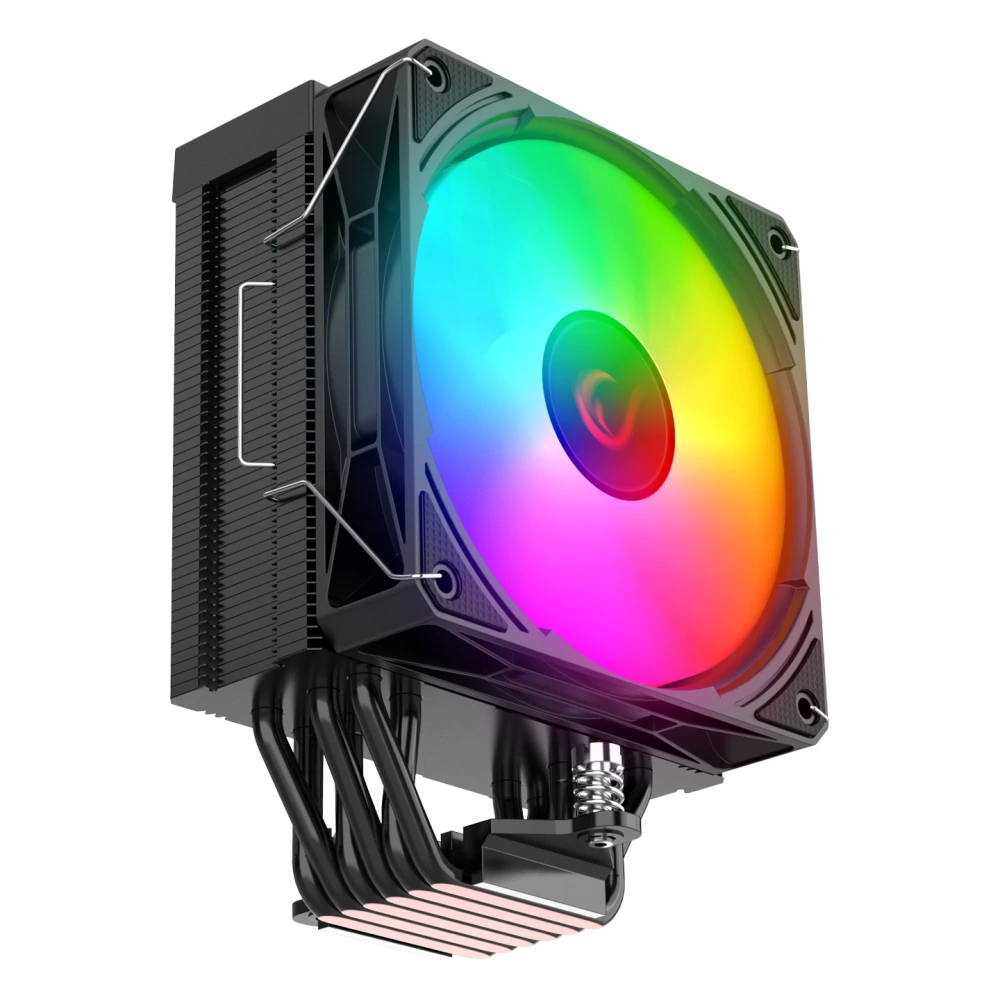 RAMPAGE OCTAGON C70 SİYAH 63CFM 12CM ARGB SICAKLIK GÖSTERGELİ AM5/LGA1700 UYUMLU HAVA SOĞUTMALI CPU FAN