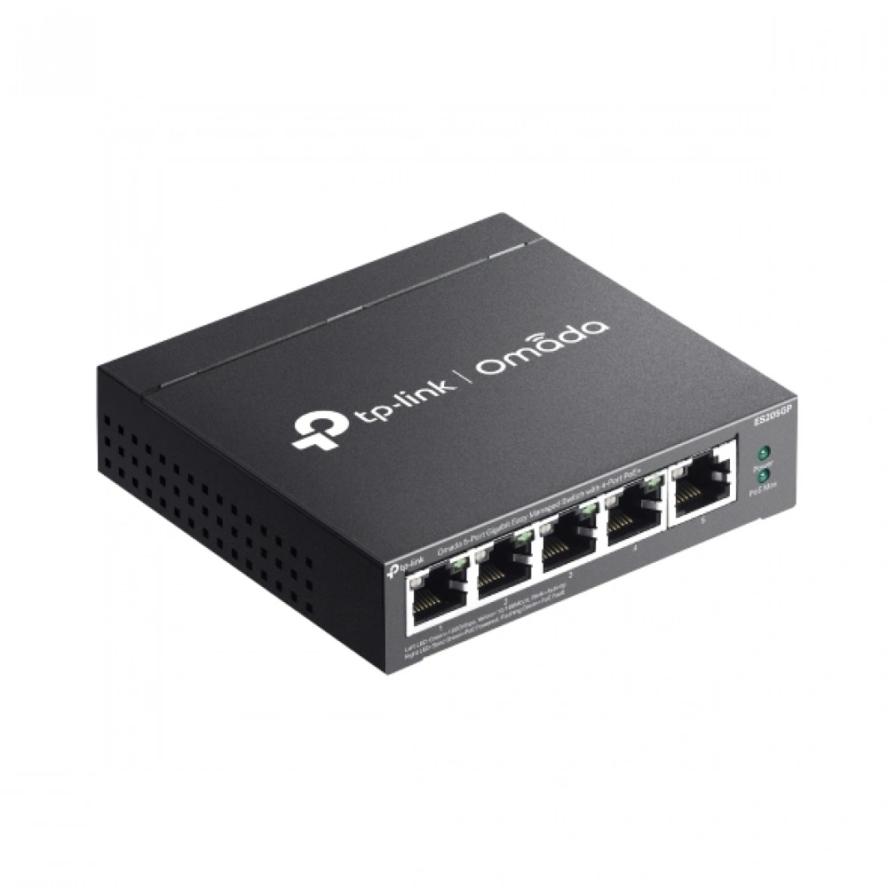 TP-LINK ES205GP 5 PORT YÖNETİLEBİLİR 65W POE SWITCH