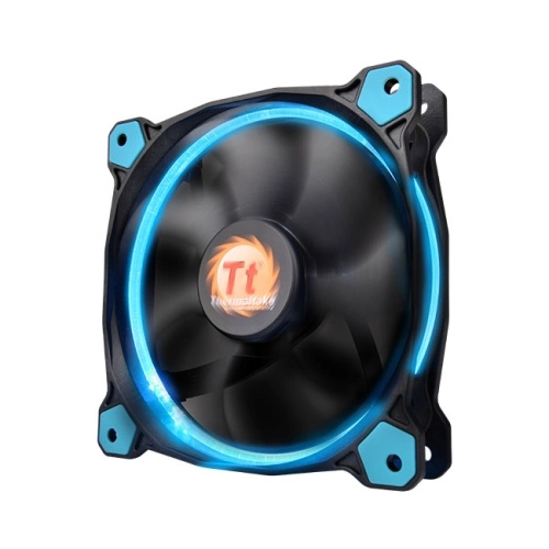 Thermaltake Riing 120mm Mavi Halka LED'li Titreşimsiz Kasa ve Radyatör Fanı