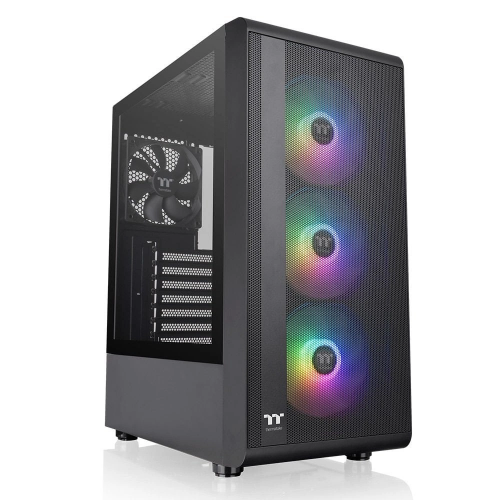 Thermaltake S200 TG 550W 80+ ARGB 3x120mm Fan Mesh Ön Panel Tempered Glass Pencereli Oyuncu Kasası