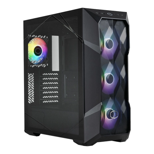 Cooler Master MasterBox TD500 V2 Siyah TG 700W 80+ ARGB 4x120mm Fanlı Kristal Mesh Ön Panelli Mid Tower Kasa