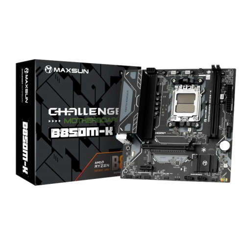 Maxsun Challenger B850M-K AM5 DDR5 6000MHz M.2 HDMI mATX AMD Anakart