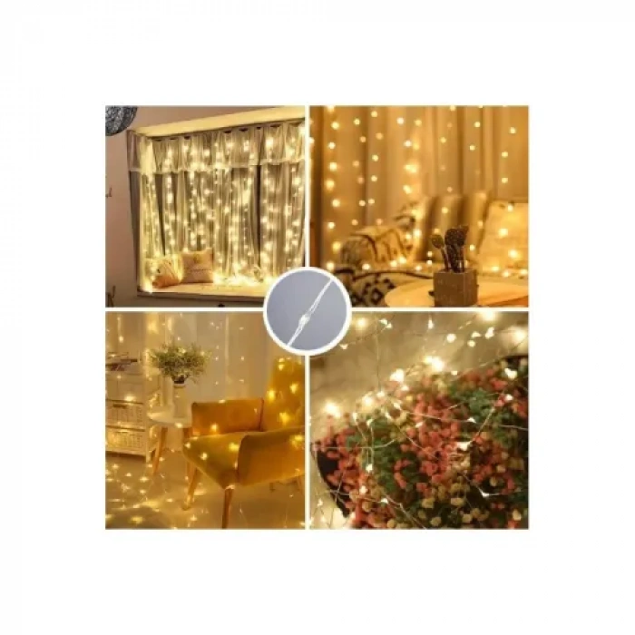 Dodes 8 Fonksiyonlu Uzaktan Kumandalı Peri Perde Led - 3x3 Metre Günışığı