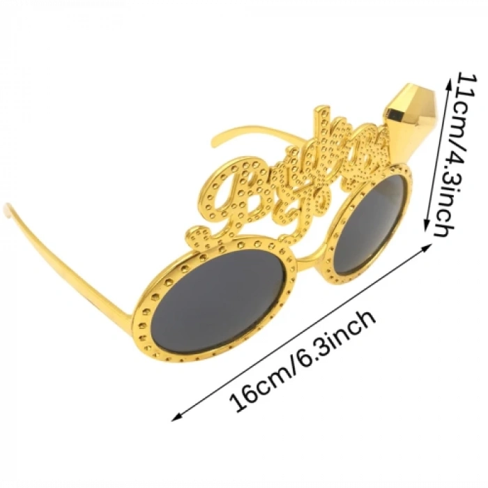 Dodes Altın Renk Bride To Be Yazılı Gelin Gözlüğü