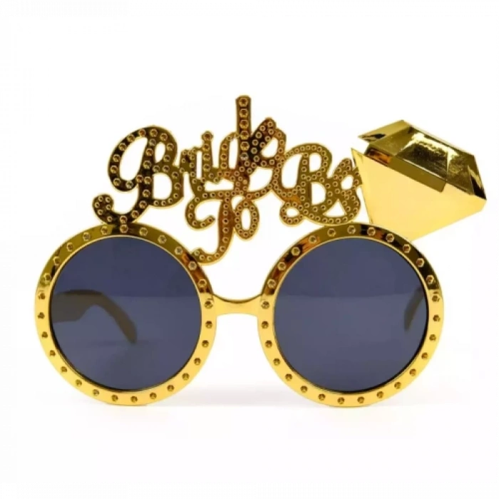 Dodes Altın Renk Bride To Be Yazılı Gelin Gözlüğü