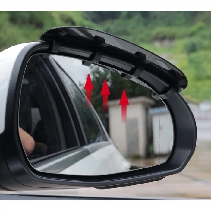 Dodes Araba Ayna Yağmur Koruyucu Siper Karbon Desenli