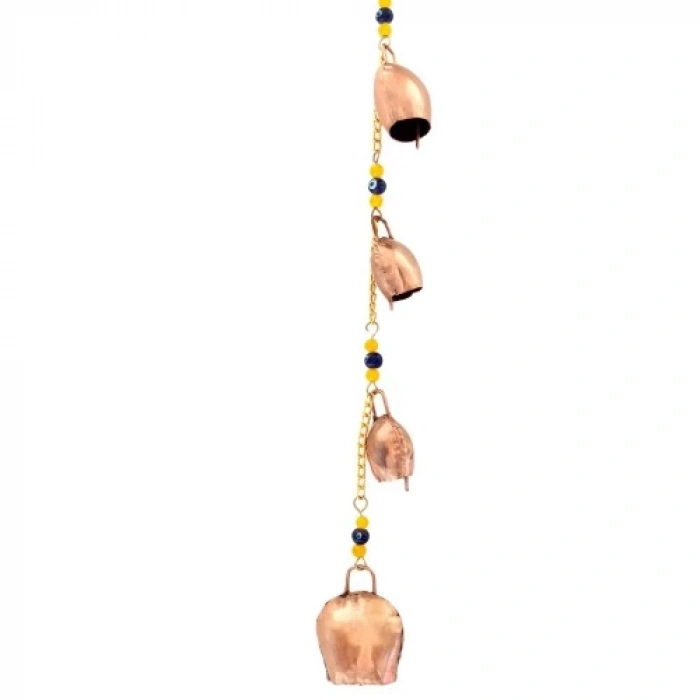 Dodes Bronz Renk Boncuklu Rüzgar Çanı