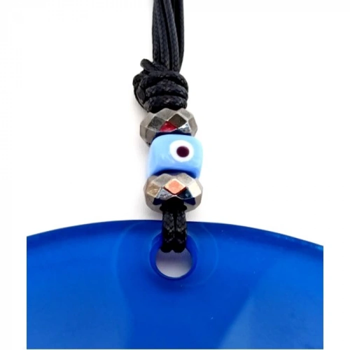 Dodes Cam Nazar Boncuklu Mavi Renk 20 Santimetre El Yapımı Duvar Süsü