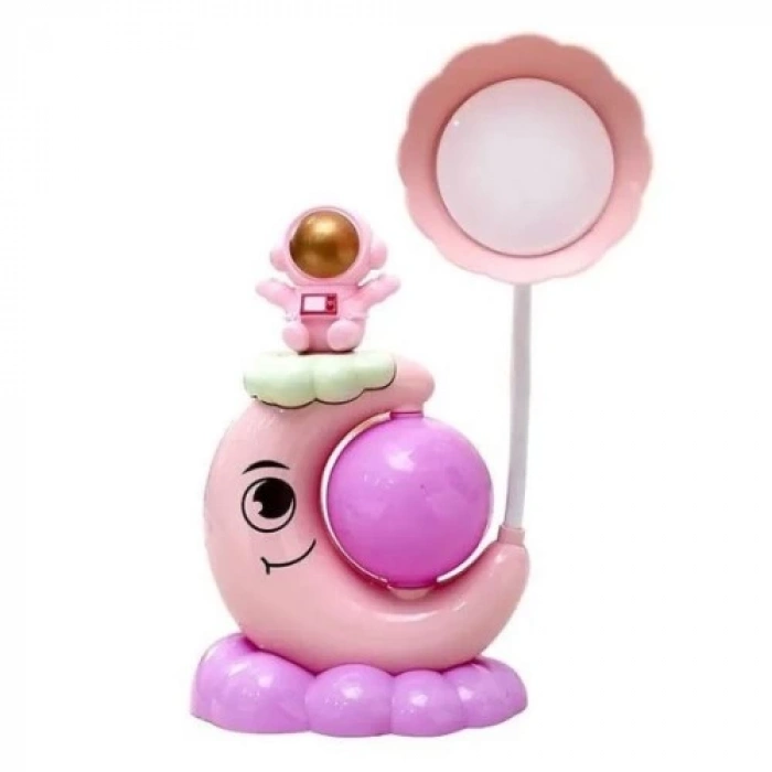 Dodes Çocuk Odası Ay ve Astronot Desenli Gece Lambası