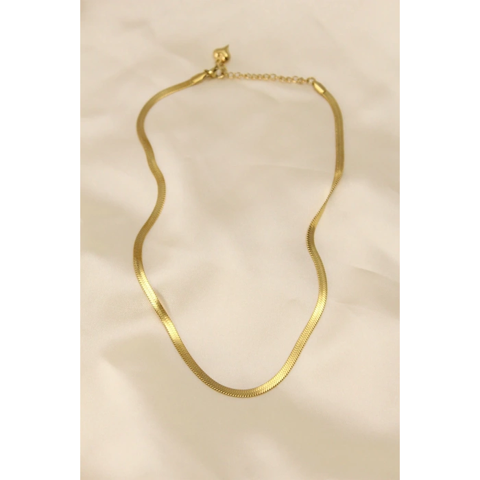 Dodes Dodes 316L Çelik Altın Renk 45 cm İtalyan Zincir Model Kadın Kolye TG27BKO5902