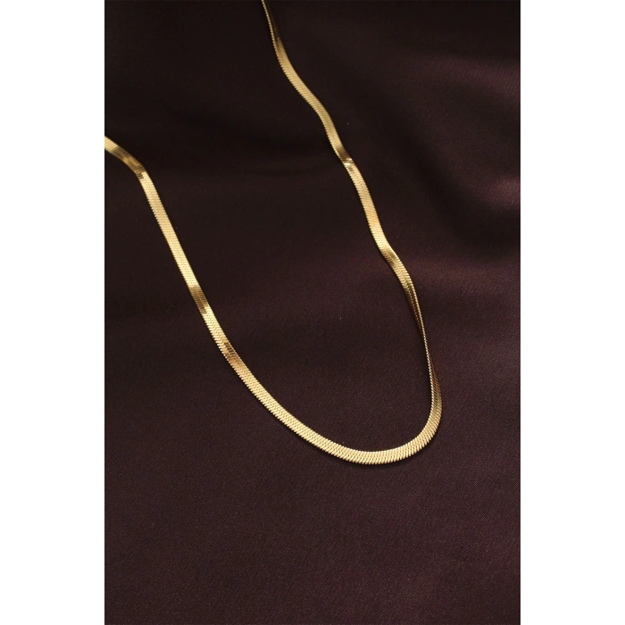 Dodes Dodes 316L Çelik Altın Renk 60 cm İtalyan Zincir Kolye TG27BKO6230