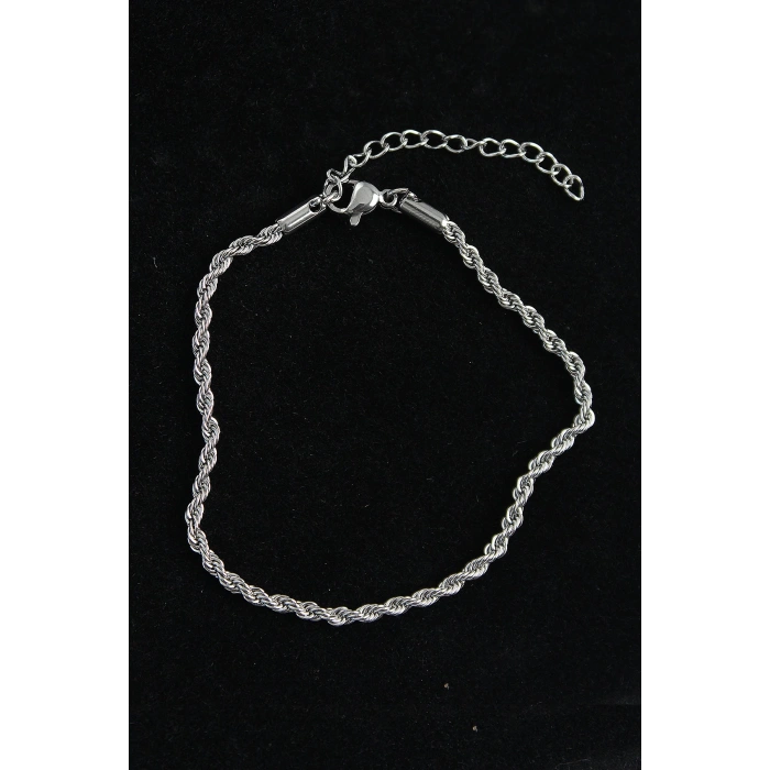 Dodes Dodes 316L Çelik Burgu Model Gümüş Renk Erkek Bileklik TG27EB3740