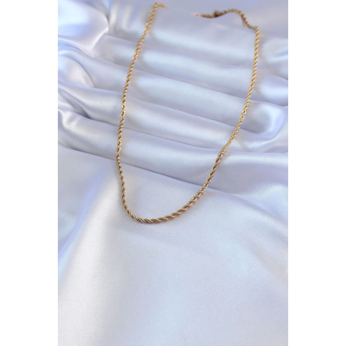 Dodes Dodes 316L Çelik Gold Renk Burgu Model 45 cm Kadın Kolye TG27BKO7586