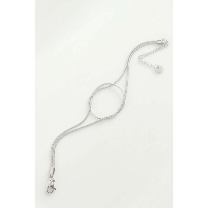 Dodes Dodes 316L Çelik Gümüş Renk Düğüm Model Bileklik TG27BB6043