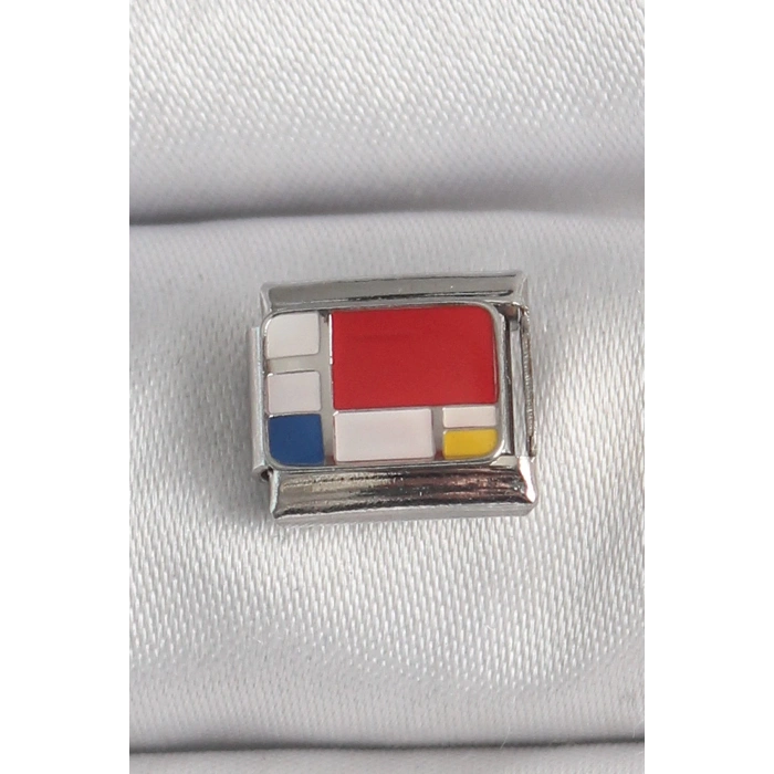 Dodes Dodes 316L Çelik Gümüş Renk Karışık Renk Portre Model Nomination Charm TG27BC1390