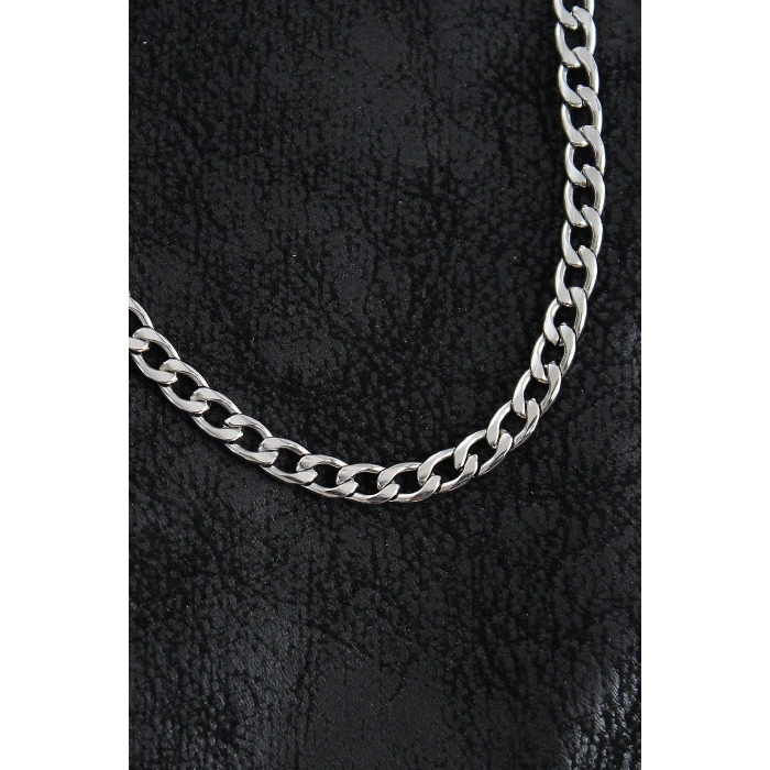 Dodes Dodes 316L Çelik Kalın Klasik Zincir Model Gümüş Renk Erkek Kolye TG27ERK1398