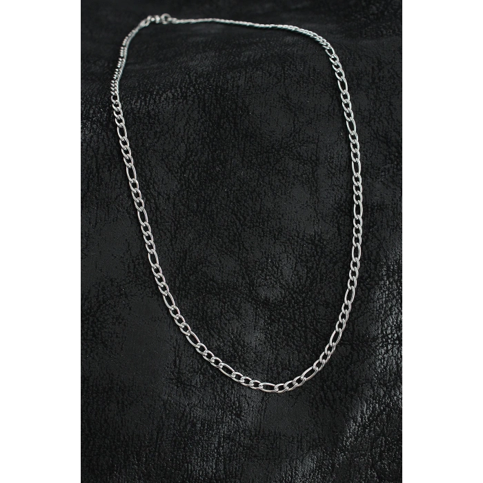 Dodes Dodes 316L Çelik Klasik Figaro Zincir Model Gümüş Renk Erkek Kolye TG27ERK1393