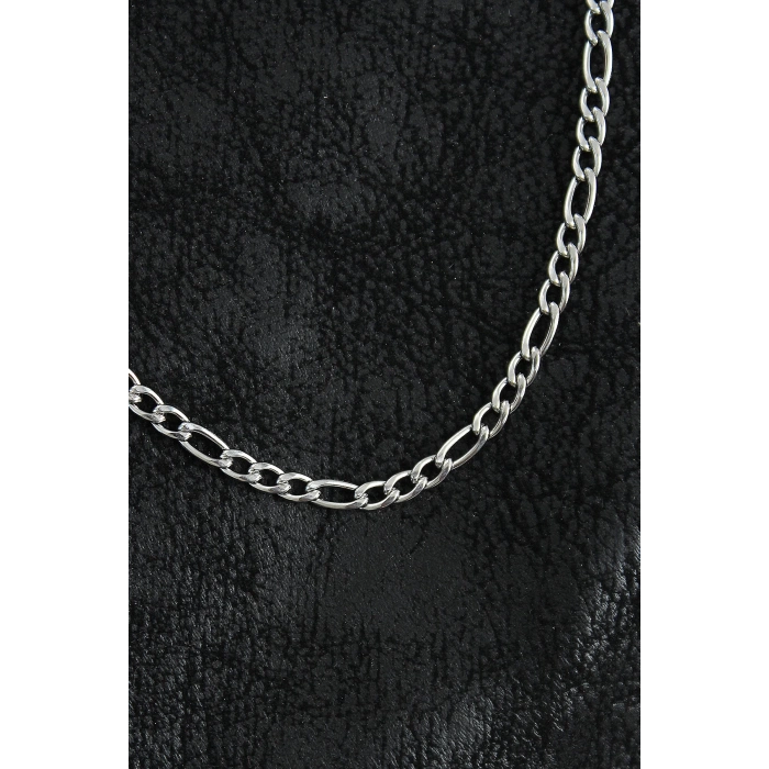 Dodes Dodes 316L Çelik Klasik Figaro Zincir Model Gümüş Renk Erkek Kolye TG27ERK1393