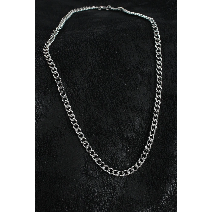 Dodes Dodes 316L Çelik Klasik Zincir Model Gümüş Renk Erkek Kolye TG27ERK1388