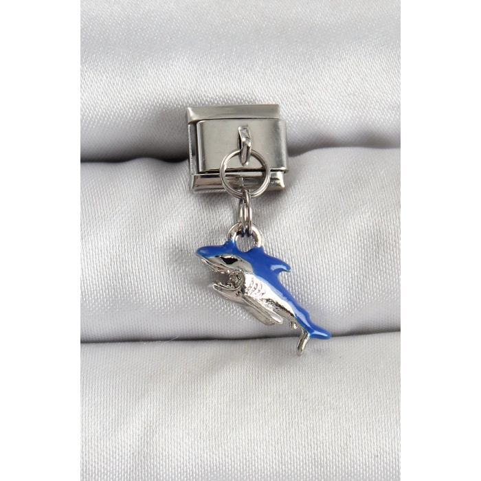 Dodes Dodes 316L Çelik Sallantılı Köpekbalığı Model Gümüş Renk Nomination Charm TG27BC1463