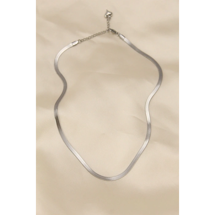 Dodes Dodes 316L Çelik Silver Renk 45 cm İtalyan Zincir Model Kadın Kolye TG27BKO5903
