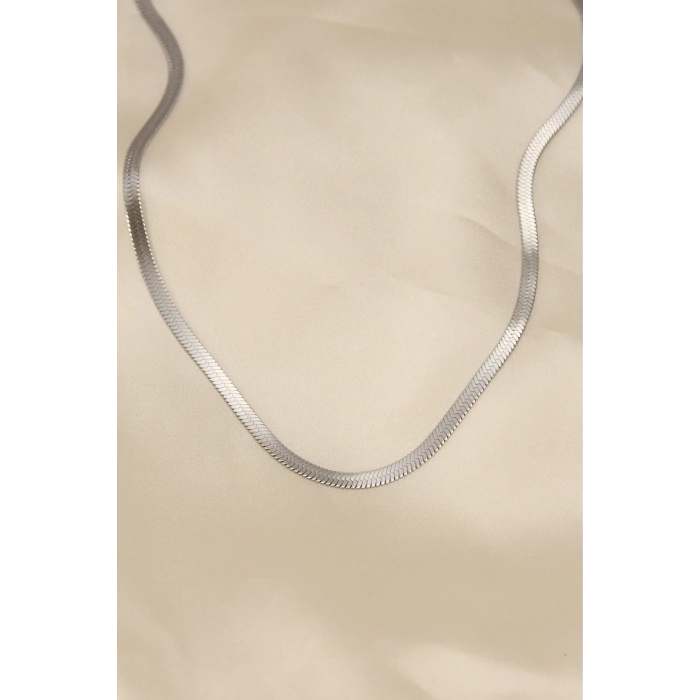 Dodes Dodes 316L Çelik Silver Renk 45 cm İtalyan Zincir Model Kadın Kolye TG27BKO5903