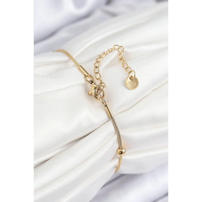 Dodes Dodes 316L Çelik Topcuk Model Gold Renk Kadın Bileklik TG27BB7845