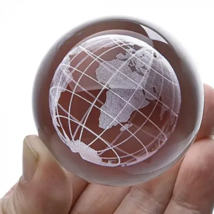 Dodes Dekoratif Dünya Tasarımlı Işıklı Cam Küre