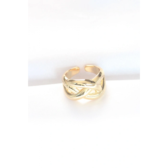 Dodes Dodes Düğüm Model Gold Renk Ayarlanabilir Yüzük TG27BYK3126