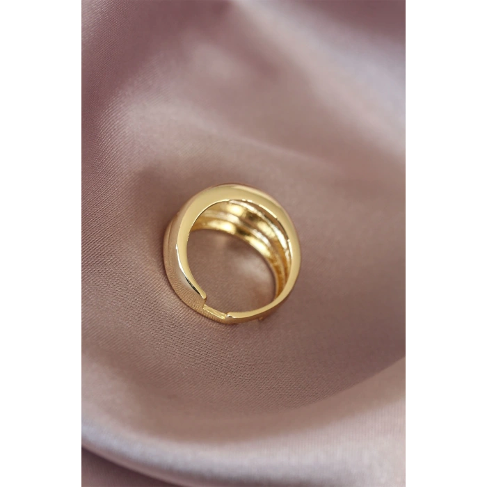 Dodes Dodes Metal Gold Renk Ayarlamalı Kadın Yüzük TG27BYK1549