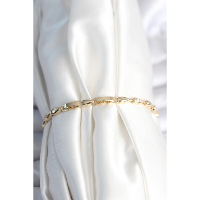 Dodes Dodes Pirinç Gold Renk Damla Model Kadın Bileklik TG27BB7961