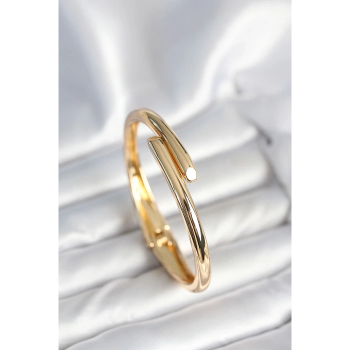 Dodes Dodes Pirinç Gold Renk Kadın Kelepçe Bileklik TG27BB7975
