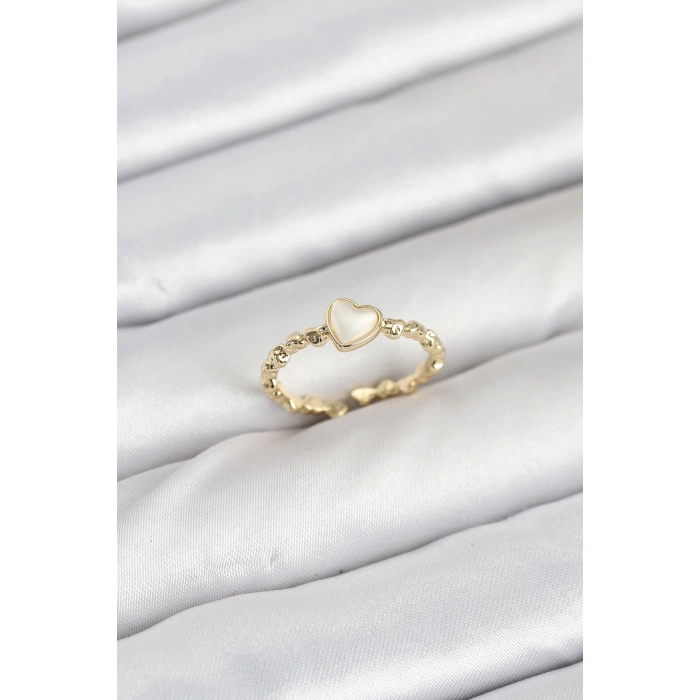 Dodes Dodes Pirinç Gold Renk Kalpli Model Kadın Yüzük TG27BYK3874