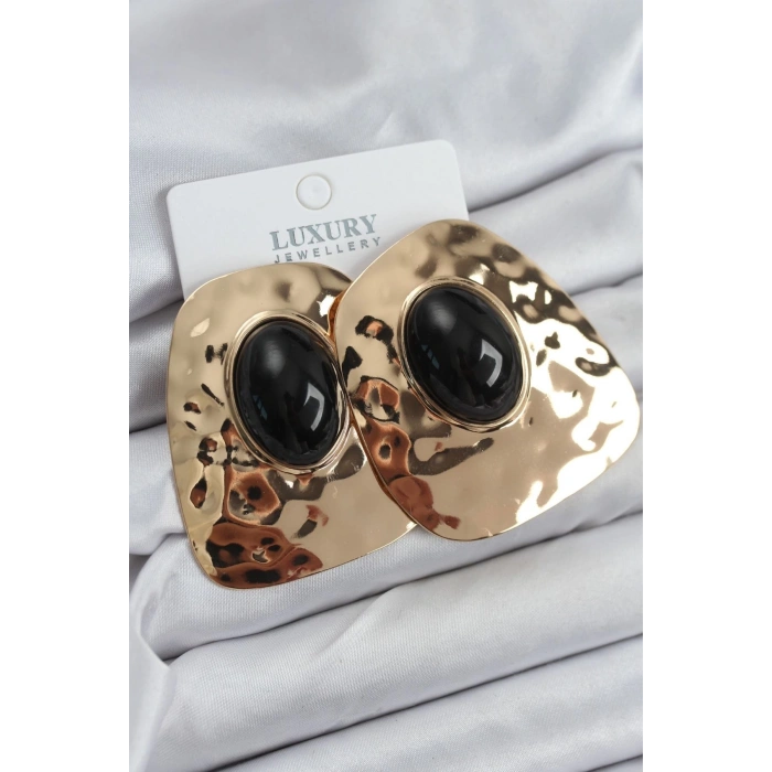 Dodes Dodes Pirinç Gold Renk Vintage Kadın Küpe TG27BKP11315