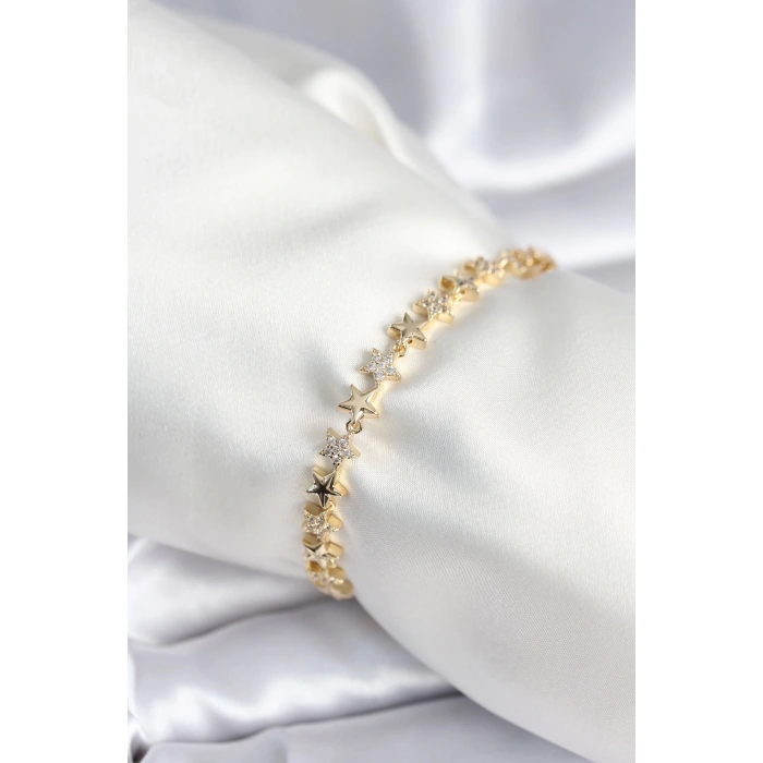 Dodes Dodes Pirinç Gold Renk Yıldız Model Kadın Bileklik TG27BB7986