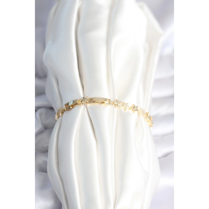 Dodes Dodes Pirinç Gold Renk Yıldız Model Kadın Bileklik TG27BB7986