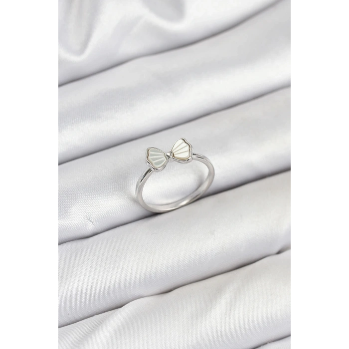 Dodes Dodes Pirinç Gümüş Renk Fiyonk Model Kadın Yüzük TG27BYK3839