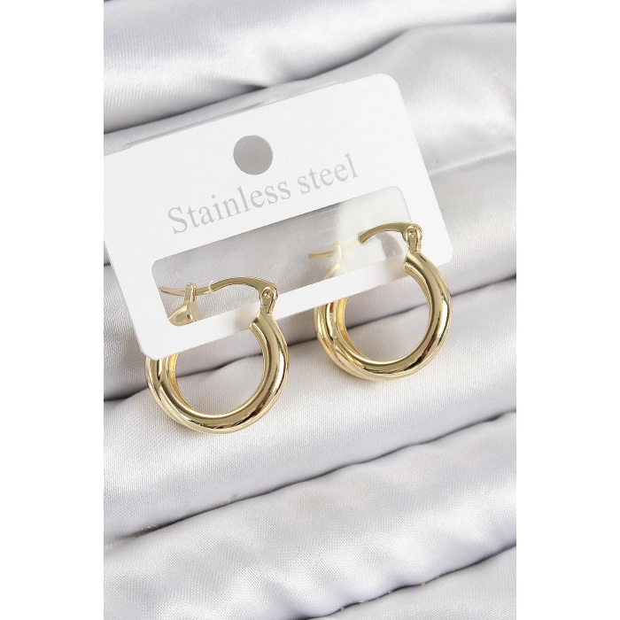 Dodes Dodes Pirinç Halka Model Gold Renk Kadın Küpe TG27BKP11037