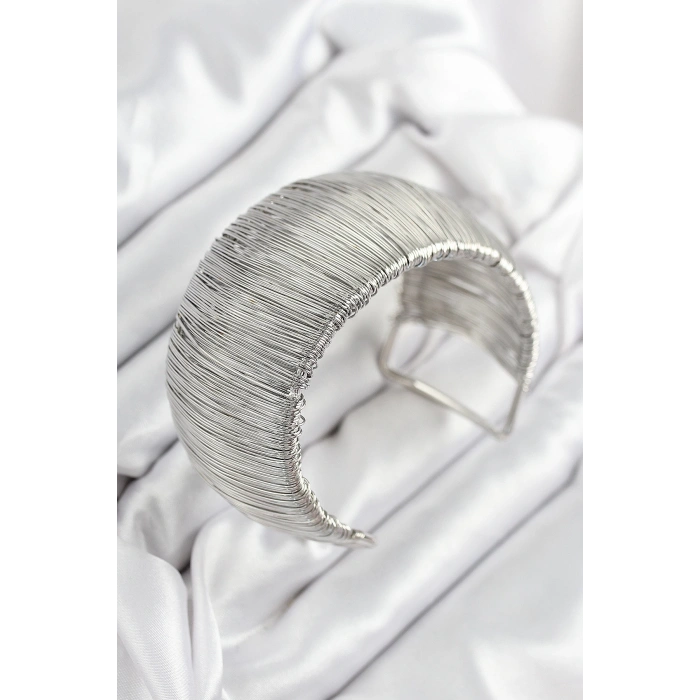 Dodes Dodes Pirinç Tel Sarma Model Gümüş Renk Kadın Bileklilk TG27BB7896