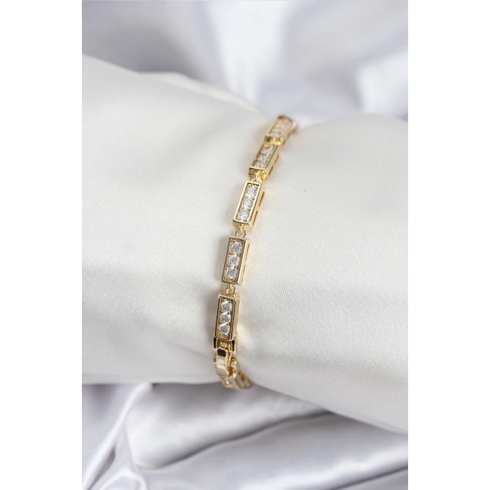 Dodes Dodes Pirinç VIP Seri Gold Renk Parçalı Model Kadın Bileklik TG27BB7930